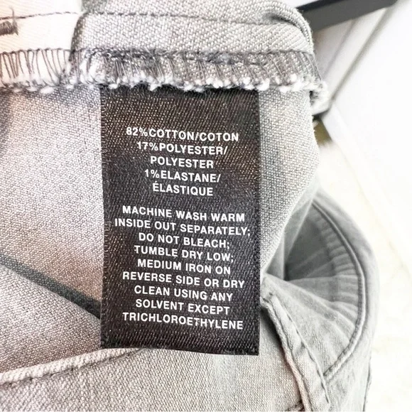 Lafayette 148 New York Gray Straight Leg Jeans - Picture 4 of 5